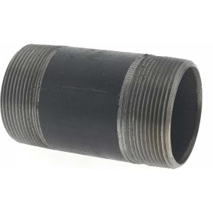 VALUE COLLECTION Black Pipe Nipple: 2" Dia x 4" Long, Schedule 40 NB09040