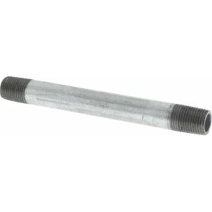 ANVIL Galvanized Pipe Nipple: 1/8", 3-1/2" Long, Schedule 40, Steel 0331001206