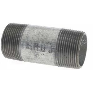 ANVIL Galvanized Pipe Nipple: 1-1/4", 3-1/2" Long, Schedule 40, Steel 0331029009