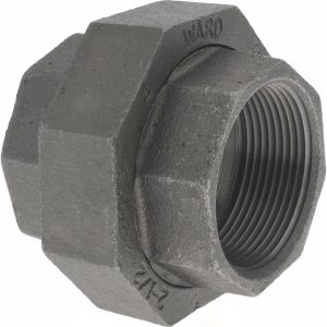 VALUE COLLECTION Size 2-1/2", Class 150, Malleable Iron Black Pipe Union B342 65