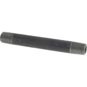 VALUE COLLECTION Black Pipe Nipple: 1/4" Dia x 4" Long, Schedule 80 1/4101.6BLKBN80