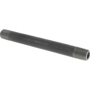 VALUE COLLECTION Black Pipe Nipple: 1/4" Dia x 5" Long, Schedule 80 1/4127BLKBN80