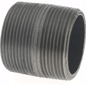 VALUE COLLECTION Black Pipe Nipple: 1-1/2" Dia x 1-3/4" Long, Schedule 80 11/244.45BLKCLOSE80
