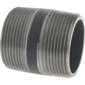 VALUE COLLECTION Black Pipe Nipple: 1-1/2" Dia x 2" Long, Schedule 80 11/250.8BLKBN80