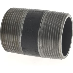 VALUE COLLECTION Black Pipe Nipple: 1-1/2" Dia x 2-1/2" Long, Schedule 80 11/263.5BLKBN80