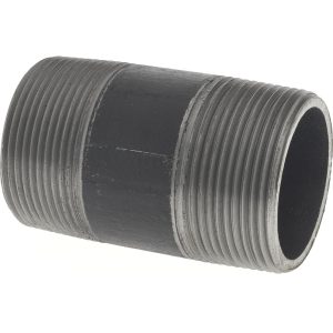 VALUE COLLECTION Black Pipe Nipple: 1-1/2" Dia x 3" Long, Schedule 80 11/276.2BLKBN80