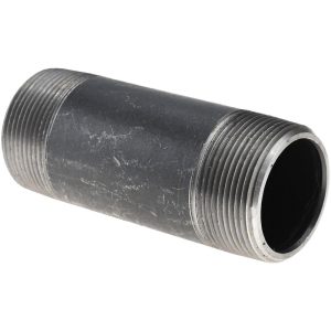 VALUE COLLECTION Black Pipe Nipple: 1-1/2" Dia x 4-1/2" Long, Schedule 80 11/2114.3BLKBN80