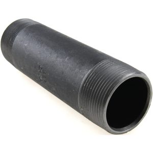 VALUE COLLECTION Black Pipe Nipple: 1-1/2" Dia x 6" Long, Schedule 80 11/2152.4BLKBN80