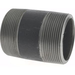 VALUE COLLECTION Black Pipe Nipple: 2" Dia x 3" Long, Schedule 80 276.2BLKBN80