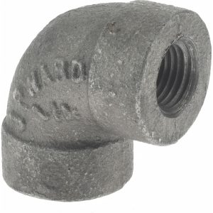 VALUE COLLECTION Size 1/4", Class 300, Malleable Iron Black Pipe 90&deg; Elbow B90 8 300#