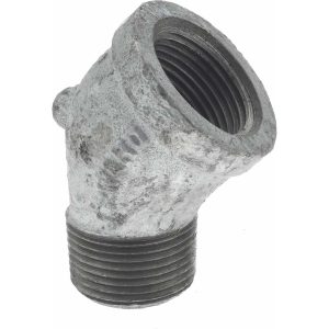 ANVIL Malleable Iron Pipe 45 &deg; Street Elbow: 1" Fitting 0311027601