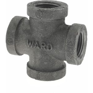 VALUE COLLECTION Size 1/2", Class 150, Malleable Iron Black Pipe Cross B180 15