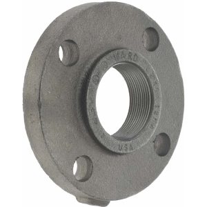 ANVIL 2" Pipe, 6" OD, 1" Hub Length, Iron Threaded Pipe Flange 0308002807