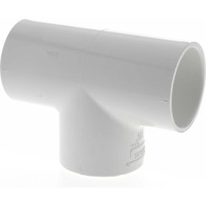 VALUE COLLECTION 1-1/2" PVC Plastic Pipe Tee 401-015
