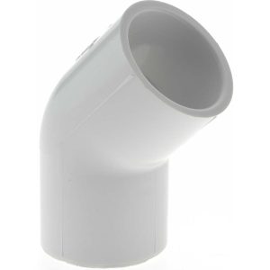 VALUE COLLECTION 1" PVC Plastic Pipe 45&deg; Elbow 417-010