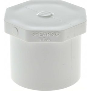 VALUE COLLECTION 1-1/4" PVC Plastic Pipe Plug 449-012