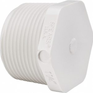VALUE COLLECTION 1-1/4" PVC Plastic Pipe Plug 450-012