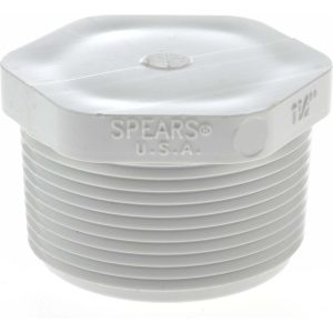 VALUE COLLECTION 1-1/2" PVC Plastic Pipe Plug 450-015