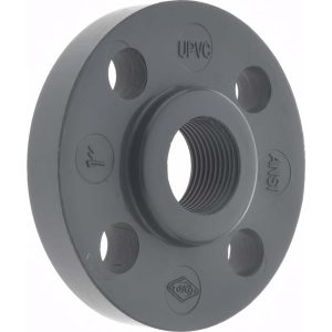 PRO-SOURCE 1" PVC Plastic Pipe Flange (One Piece) 852-010