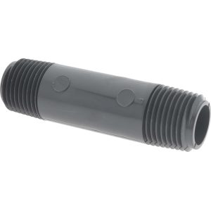 VALUE COLLECTION 1/2" Pipe, 3" Long PVC Threaded Plastic Pipe Nipple 882-030