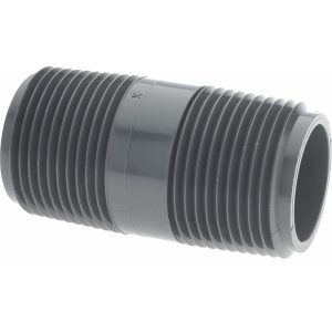 VALUE COLLECTION 1" Pipe, 2-1/2" Long PVC Threaded Plastic Pipe Nipple 884-025