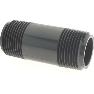 VALUE COLLECTION 1" Pipe, 3" Long PVC Threaded Plastic Pipe Nipple 884-030