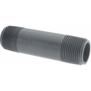 VALUE COLLECTION 1" Pipe, 4-1/2" Long PVC Threaded Plastic Pipe Nipple 884-045