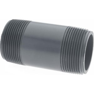 VALUE COLLECTION 1-1/2" Pipe, 3-1/2" Long PVC Threaded Plastic Pipe Nipple 886-035