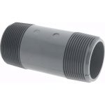 VALUE COLLECTION 1-1/2" Pipe, 4" Long PVC Threaded Plastic Pipe Nipple 886-040