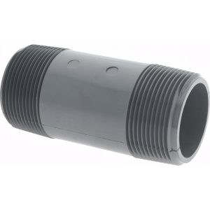 VALUE COLLECTION 1-1/2" Pipe, 4" Long PVC Threaded Plastic Pipe Nipple 886-040