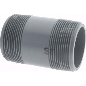 VALUE COLLECTION 2" Pipe, 3-1/2" Long PVC Threaded Plastic Pipe Nipple 887-035