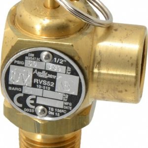 APOLLO ASME Safety Relief Valve: 1/2" Inlet, 50 Max psi 10-512B-50