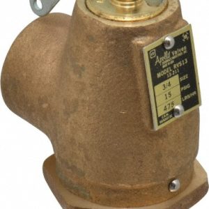 APOLLO ASME Low Pressure Steam Heating Relief Valve: 3/4" Inlet, 15 Max psi 13-211-B15