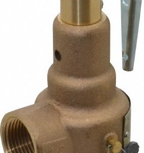 APOLLO High Pressure Safety Relief Valve: 3/4" Inlet, 530 CFM, 125 Max psi 19-KEDA-125