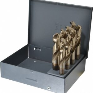 CHICAGO-LATROBE Drill Bit Set: Reduced Shank Drill Bits, 8 Pc, 1" Drill Bit Size, 118 &deg;, Cobalt 69868