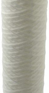 PARKER Plumbing Cartridge Filter: 2-1/2" OD, 10" Long, 5 micron, Polypropylene Cotton T23R10A