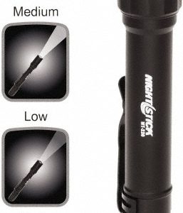 BAYCO Handheld Flashlight: LED, 200 Lumens, 18 hr Max Run Time, AA Battery (Included), Max Beam Distance: 100 m MT-220