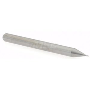 ACCUPRO Square End Mill: 0.015'' Dia, 0.023'' LOC, 1/8'' Shank Dia, 1-1/2'' OAL, 2 Flutes, Solid Carbide 14797085