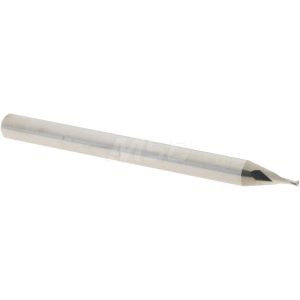 ACCUPRO Square End Mill: 0.03" Dia, 0.045" LOC, 2 Flutes, Solid Carbide 12464392