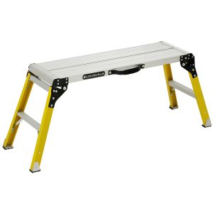 LOUISVILLE Fiberglass Foldup Platform: 300 lb Capacity, 16-3/8" Wide, 16" Deep, 21" High L-3042-03