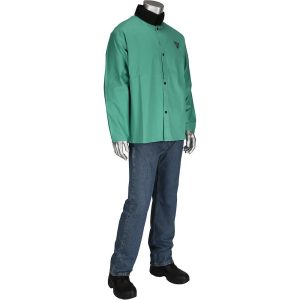 PIP Jacket: Fire-Resistant & Welding, Size Medium, Cotton 7050/M