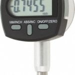 SPI Electronic Drop Indicator: 0.00 mm Min, 1/2" Max, 0.000800" Accuracy, Center Lug Flat Back CMS160714027