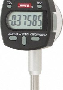 SPI Electronic Drop Indicator: 0.00 mm Min, 1" Max, 0.000200" Accuracy, Center Lug Flat Back CMS160714025