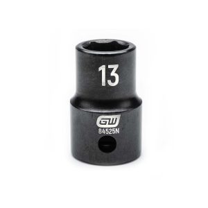 GEARWRENCH Impact Socket: 1/2" Drive, 13mm Socket, Hex Drive 84525N