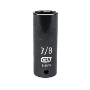GEARWRENCH Impact Socket: 1/2" Drive, 7/8" Socket, Hex Drive 84554N