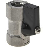 VALUE COLLECTION Miniature Manual Ball Valve: 1/4" Pipe, Full Port 6Q01H08