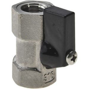 VALUE COLLECTION Miniature Manual Ball Valve: 1/4" Pipe, Full Port 6Q01H08