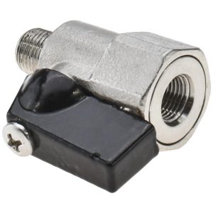 VALUE COLLECTION Miniature Manual Ball Valve: 1/8" Pipe, Full Port 6Q03H06