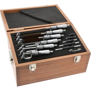 SPI Mechanical Outside Micrometer Set: 6 Pc, 0 to 6" Measurement CMS160714051