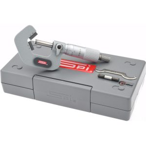 SPI 0.2 to 1 Inch Measurement, 5 Flutes Measured, Ratchet Stop Thimble, Mechanical V Anvil Micrometer CMS160809116